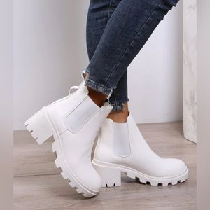 NEW White Chelsea Ankle Boot